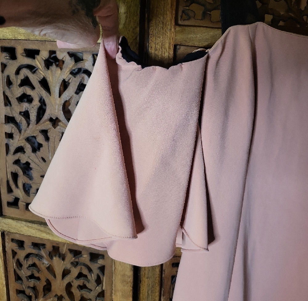 Cinq à Sept Designer Blush Pink Mini Dress Modern Feminine Size 2 - Picture 2 of 7